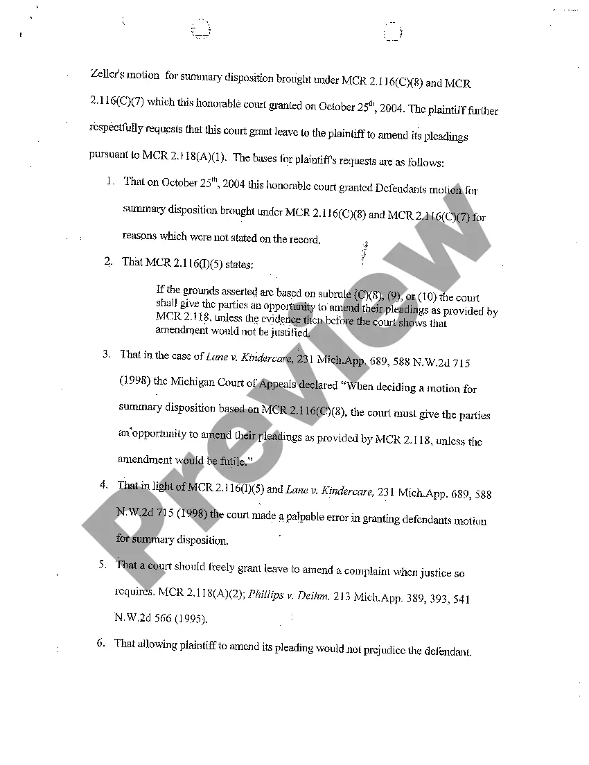 Preview A15 Motion for Reconsideration Pursuant And Motion to Amend Pleadings Pursuant