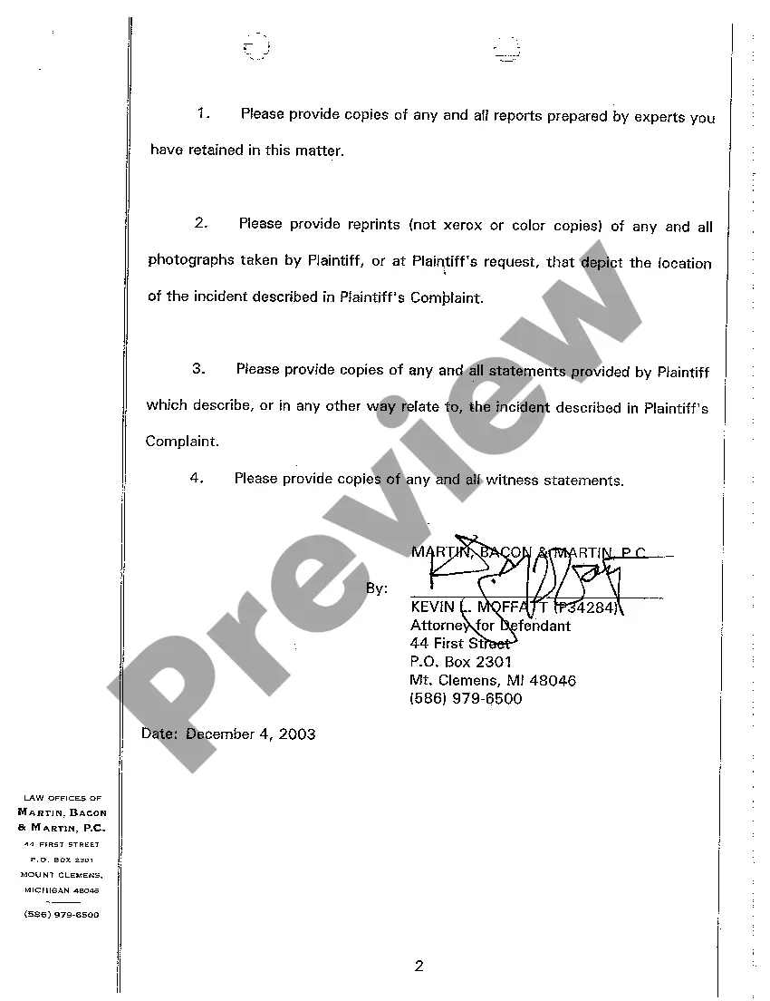 Get A02 Defendant's Request for Production of Documents to Plaintiff Preview A02 Defendant's Request for Production of Documents to Plaintiff