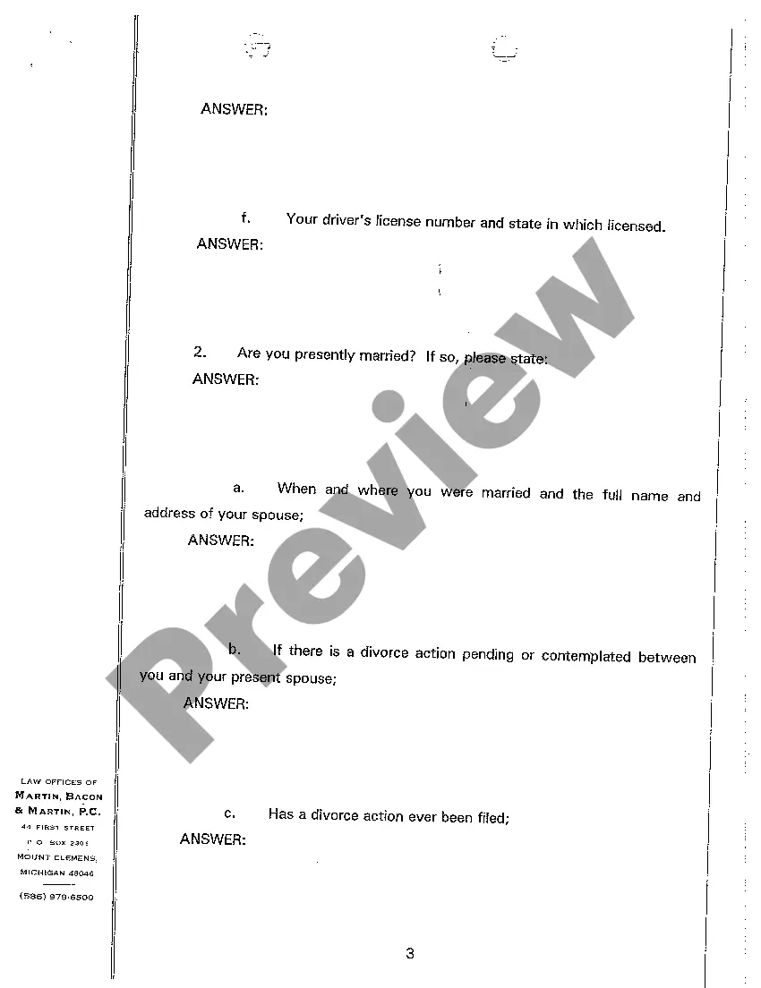 Preview A03 Defendant's Interrogatories to Plaintiff