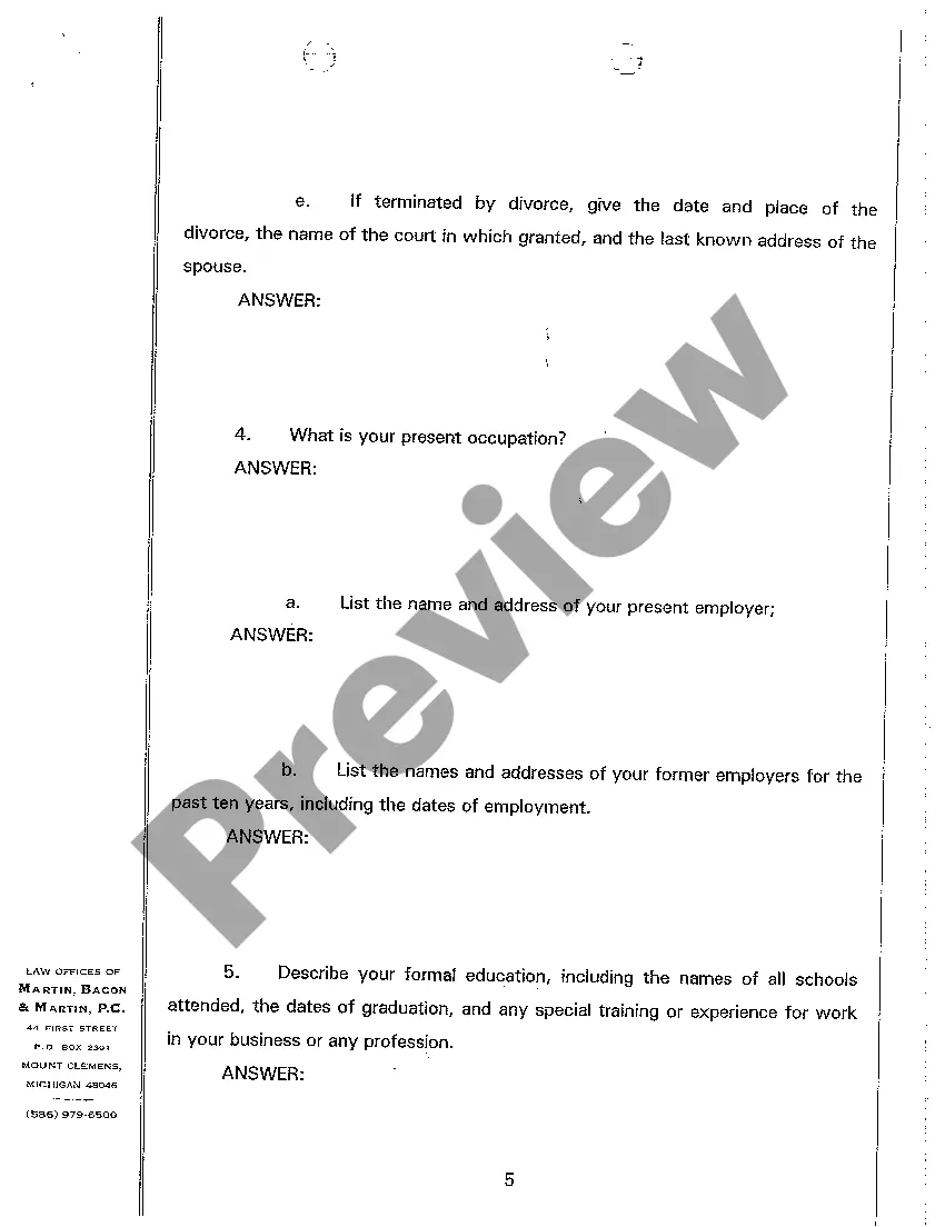 Preview A03 Defendant's Interrogatories to Plaintiff