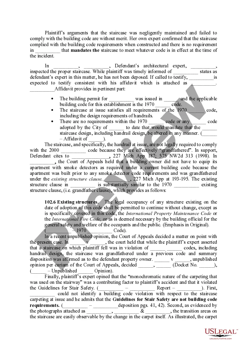 Preview Brief in Support of Defendant's Motion for Summary Disposition