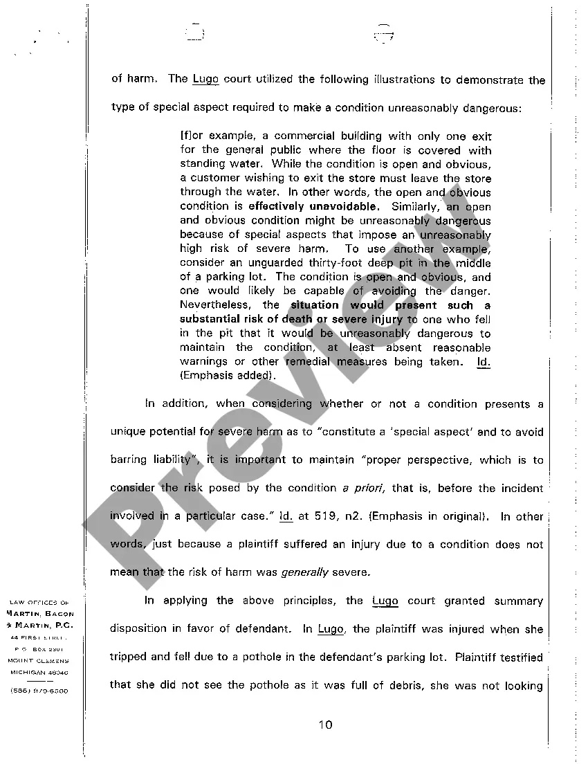 Get A09 Brief In Support of Defendant's Motion for Summary Disposition Preview A09 Brief In Support of Defendant's Motion for Summary Disposition