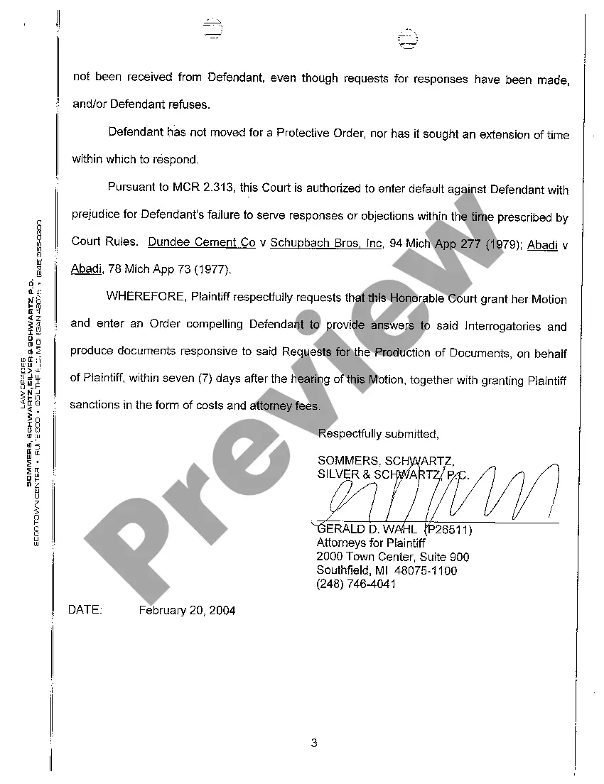 Preview A03 Plaintiff Motion to Compel Discovery