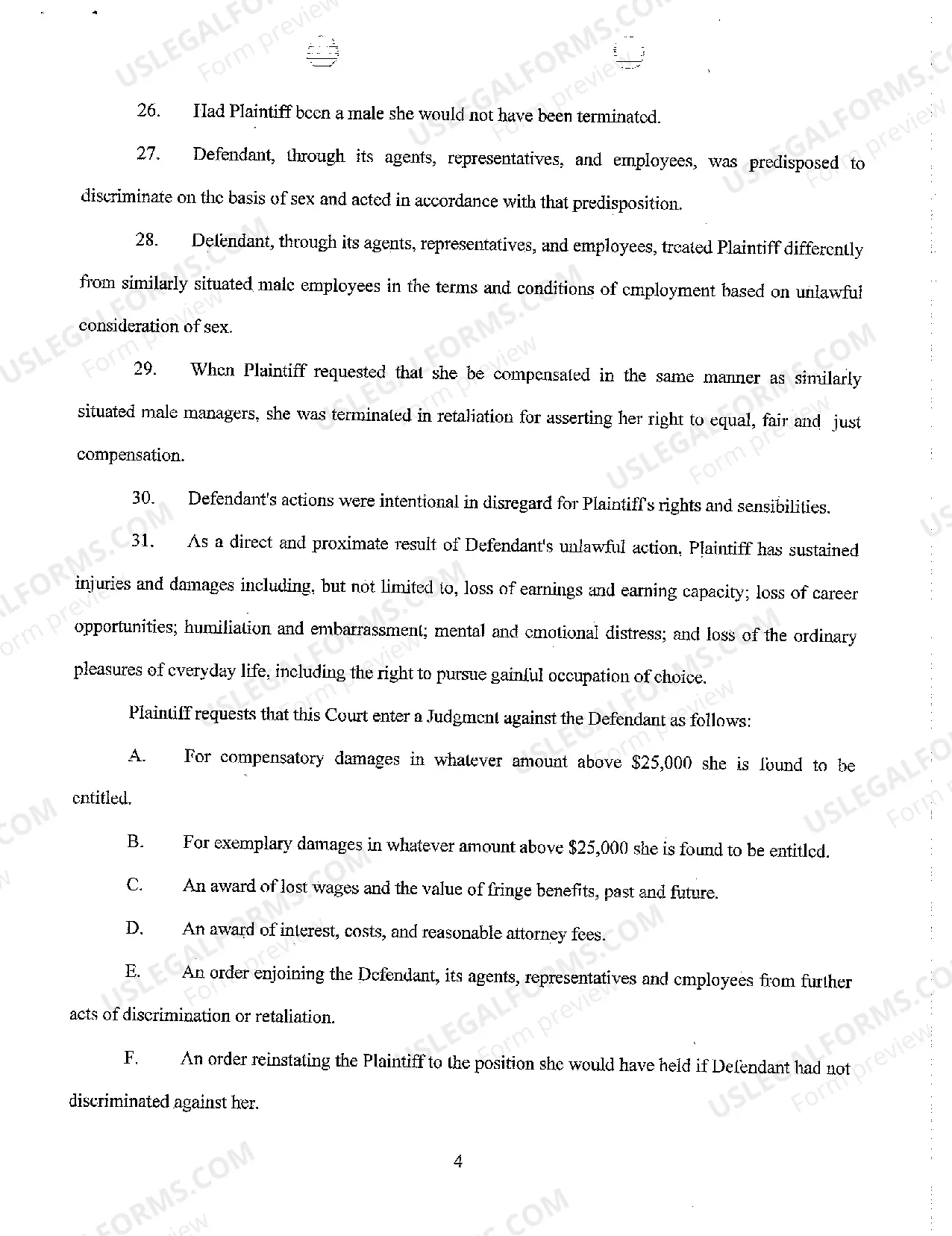 Preview A01 Complaint regarding Age and Sex Discrimination