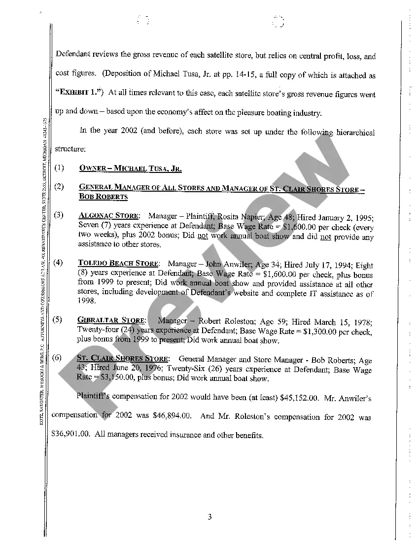 Get A10 Brief In Support of Motion for Summary Disposition Preview A10 Brief In Support of Motion for Summary Disposition