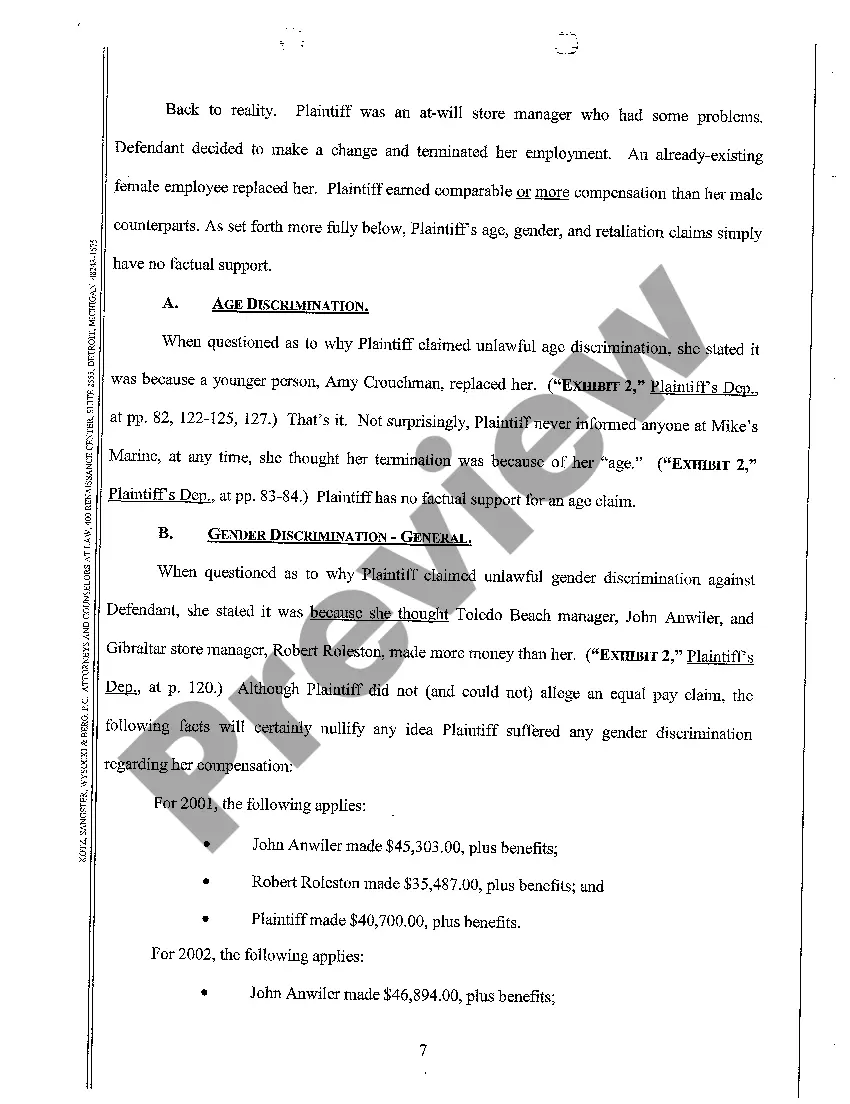 Get A10 Brief In Support of Motion for Summary Disposition Preview A10 Brief In Support of Motion for Summary Disposition