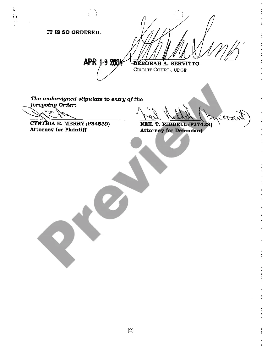Preview A05 Stipulated Order Extending Discovery And Case Evaluation Order Dates