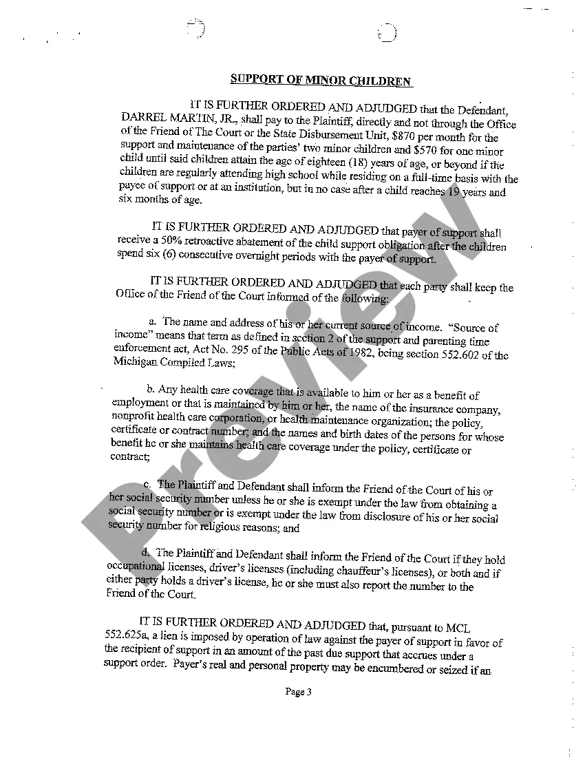 Preview A04 Judgment of Divorce