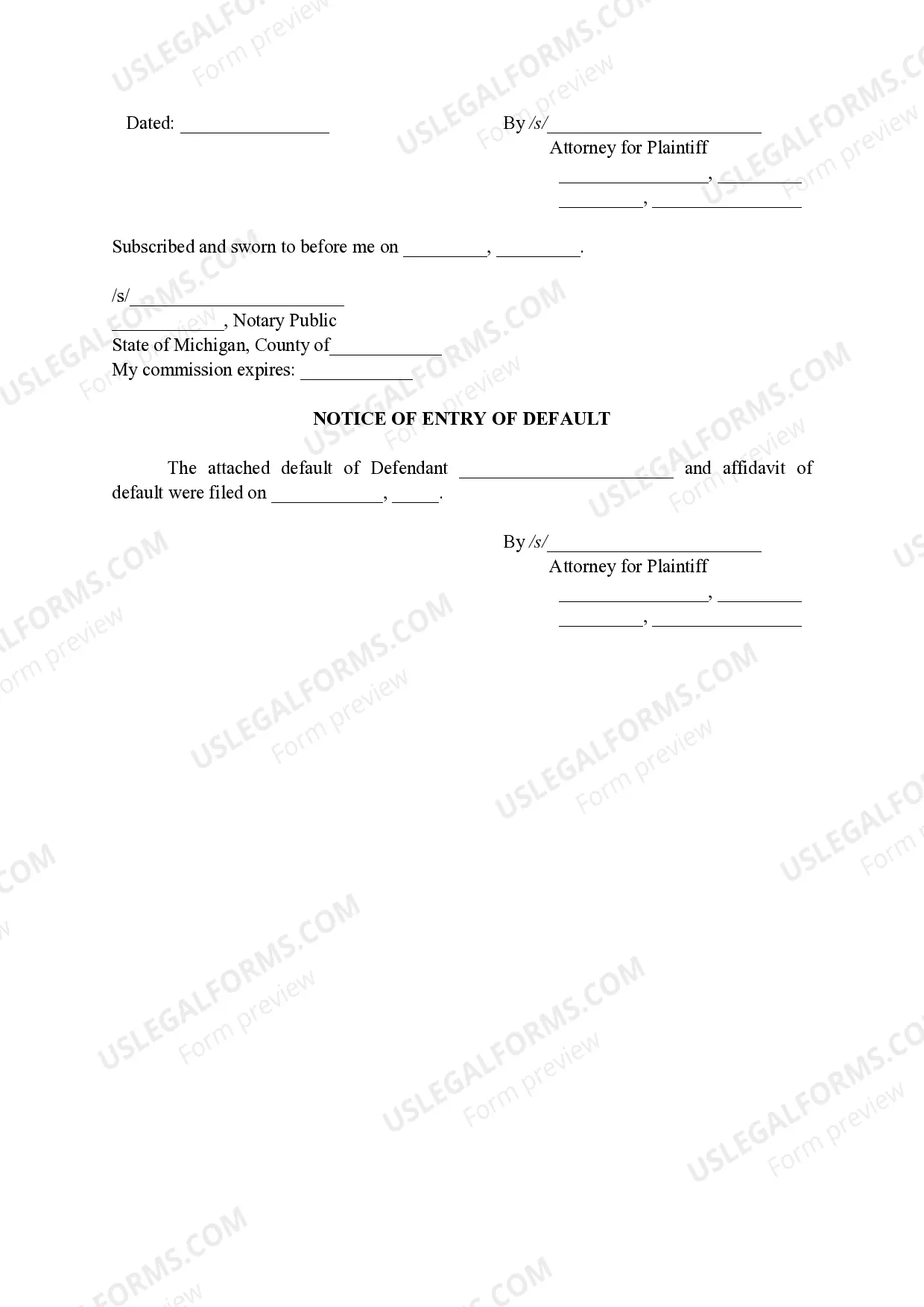 Preview Default for Failure to Plead or Defend