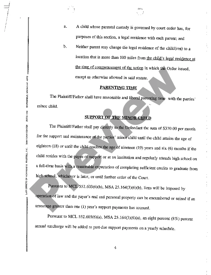 Preview A10 Judgment of Divorce