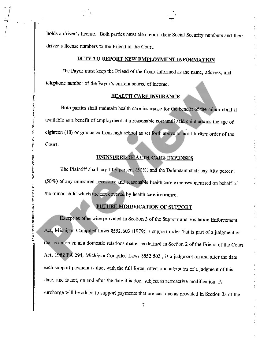 Preview A10 Judgment of Divorce