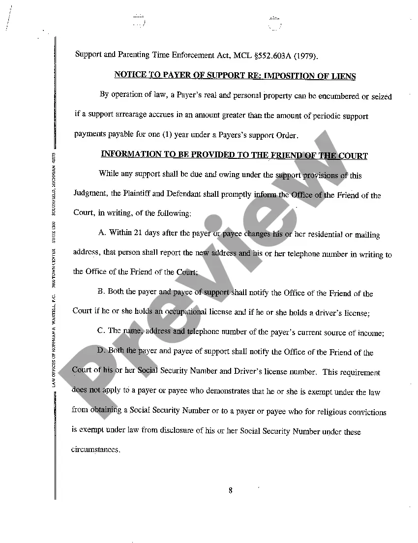 Preview A10 Judgment of Divorce