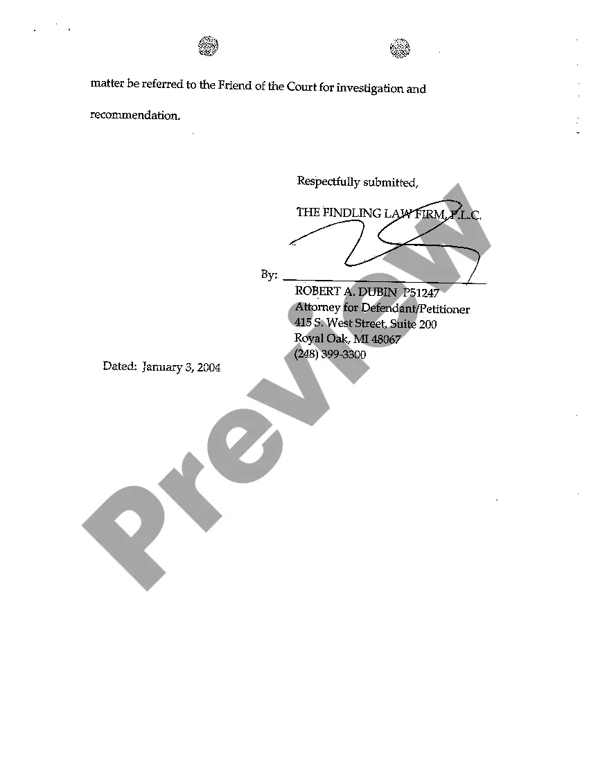 Preview A02 Plaintiff Motion for Order of Temporary Change of Custody