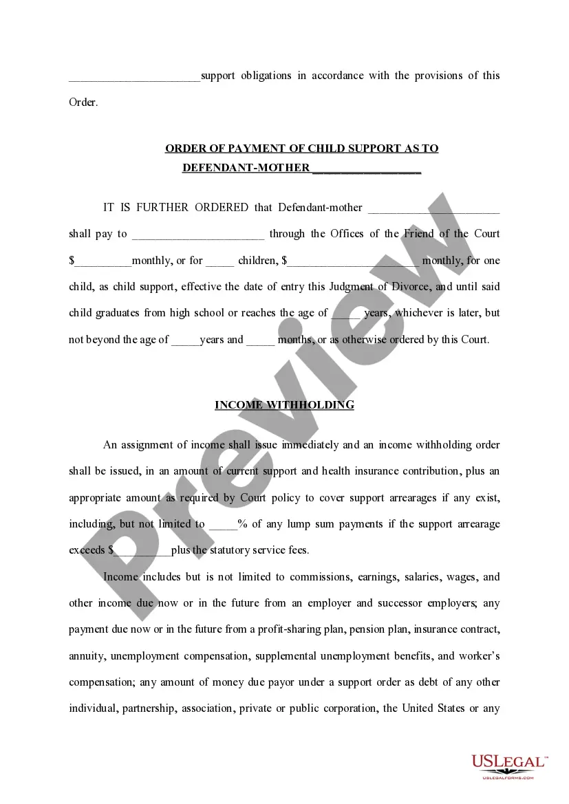 Get Order of Temporary Change of Custody, Parenting Time, And Modifying Child Support Preview Order of Temporary Change of Custody, Parenting Time, And Modifying Child Support