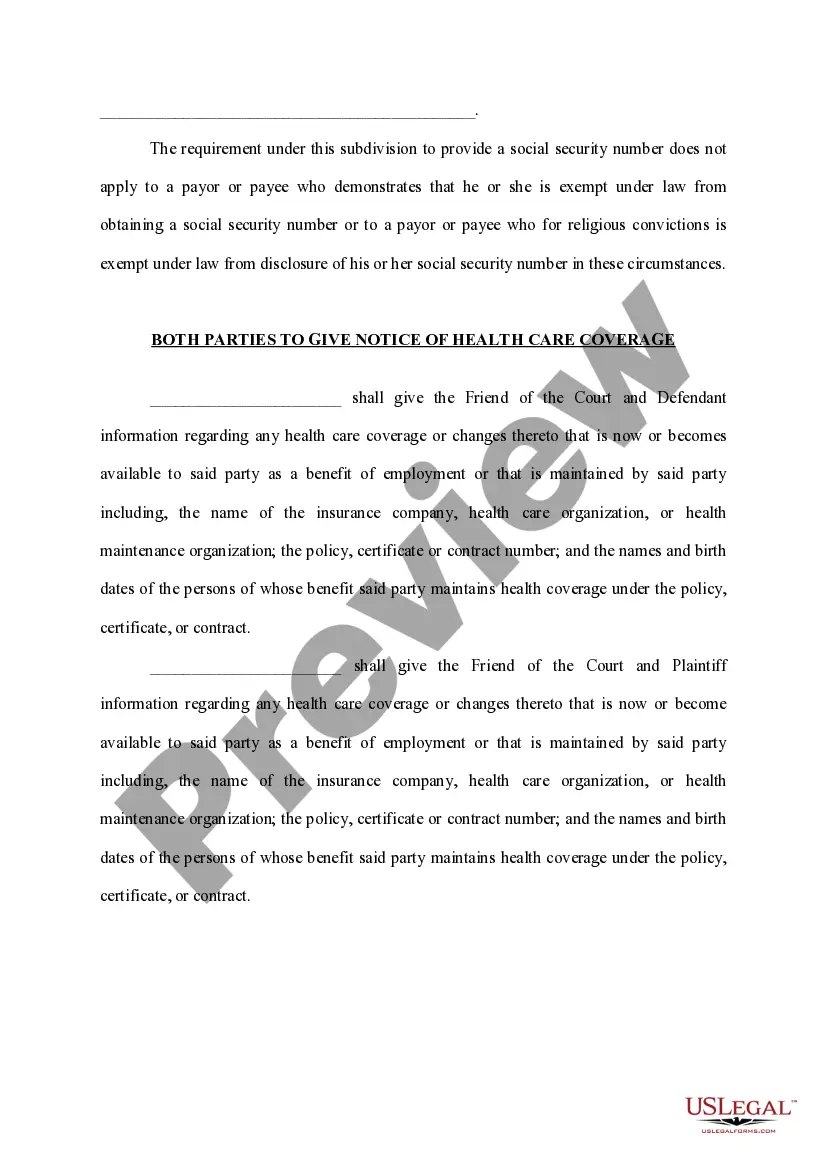 Get Order of Temporary Change of Custody, Parenting Time, And Modifying Child Support Preview Order of Temporary Change of Custody, Parenting Time, And Modifying Child Support
