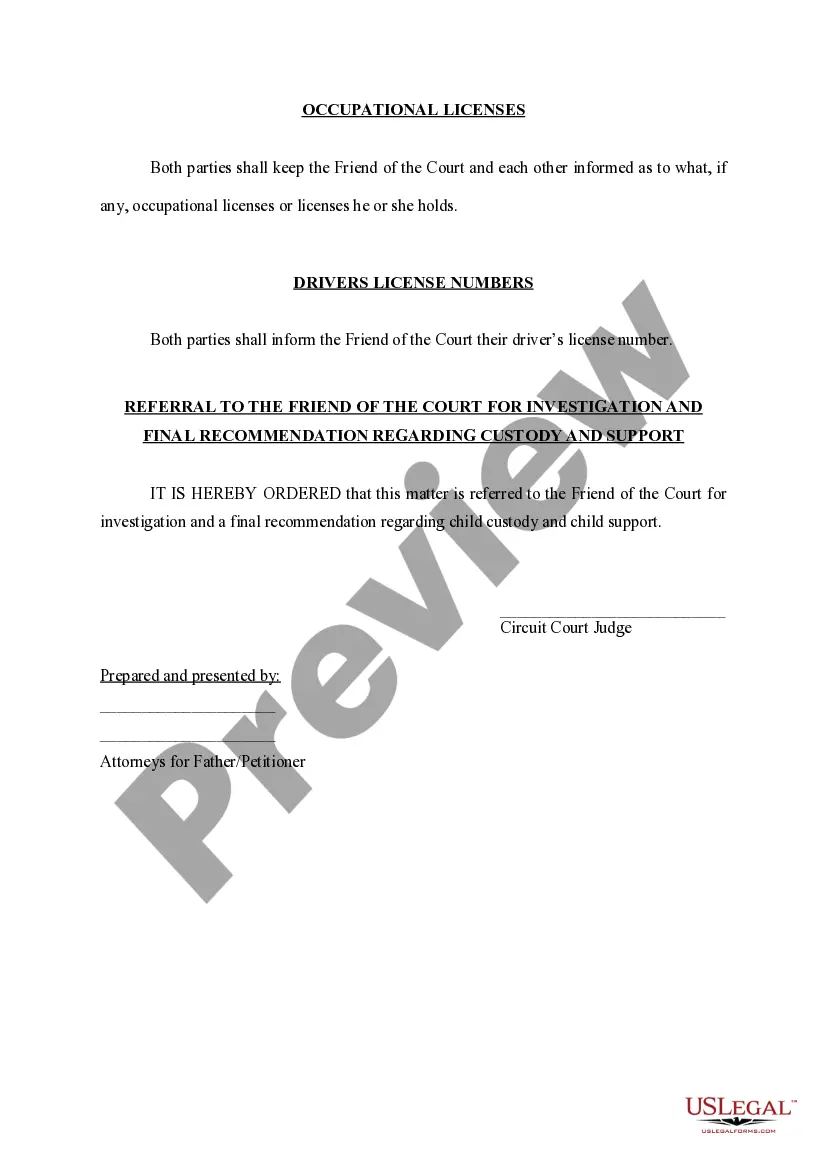 Get Order of Temporary Change of Custody, Parenting Time, And Modifying Child Support Preview Order of Temporary Change of Custody, Parenting Time, And Modifying Child Support