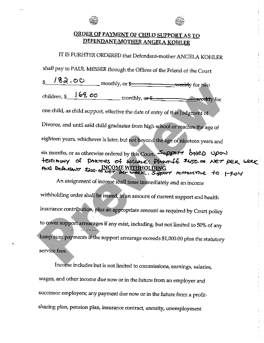 Get A03 Order of Temporary Change of Custody, Parenting Time, and Modifying Child Support Preview A03 Order of Temporary Change of Custody, Parenting Time, and Modifying Child Support