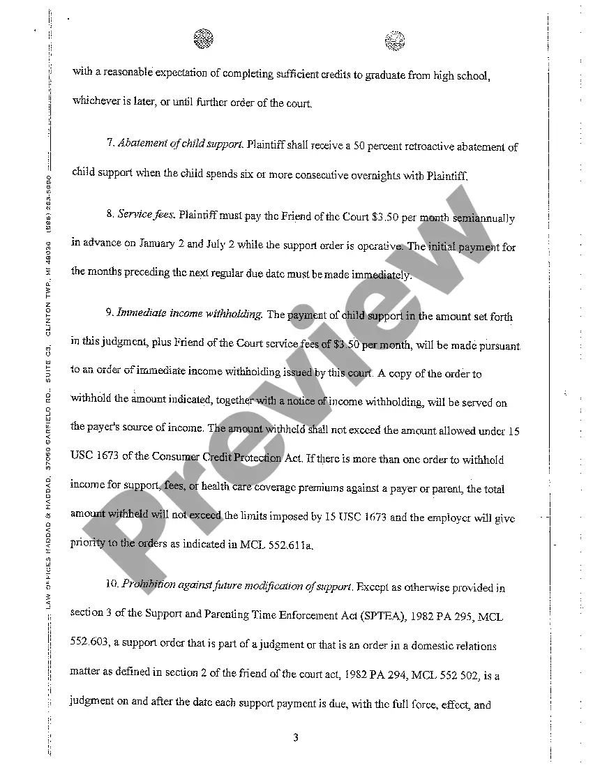 Preview A05 Consent Judgment of Divorce