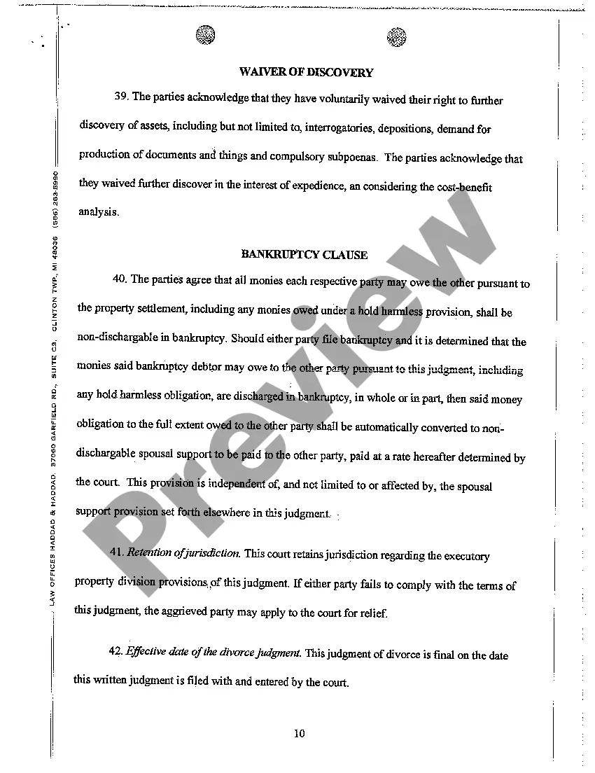 Get A08 Consent Judgment of Divorce Preview A08 Consent Judgment of Divorce