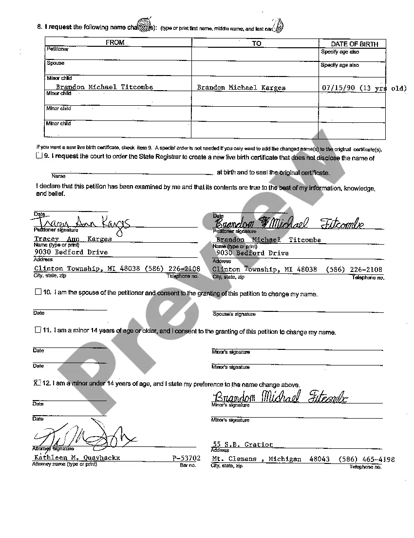 Preview A01 Petition to Change Name