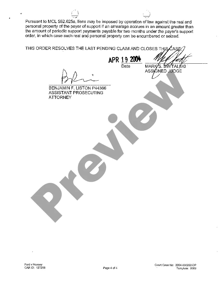 Preview A09 Default Judgment of Filiations and Support