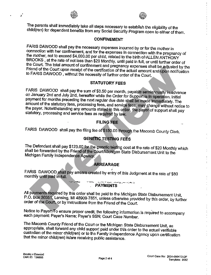 Get A11 Judgment of Support Final Judgment Preview A11 Judgment of Support Final Judgment