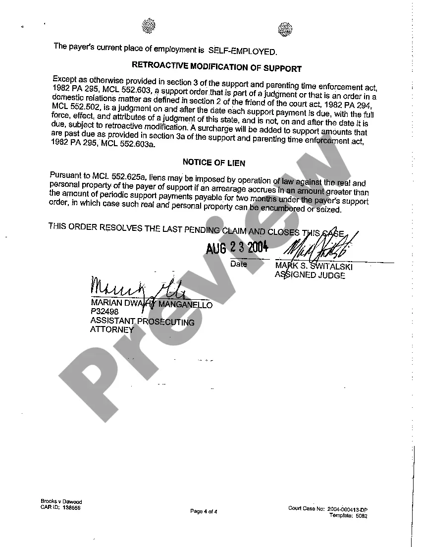 Get A11 Judgment of Support Final Judgment Preview A11 Judgment of Support Final Judgment