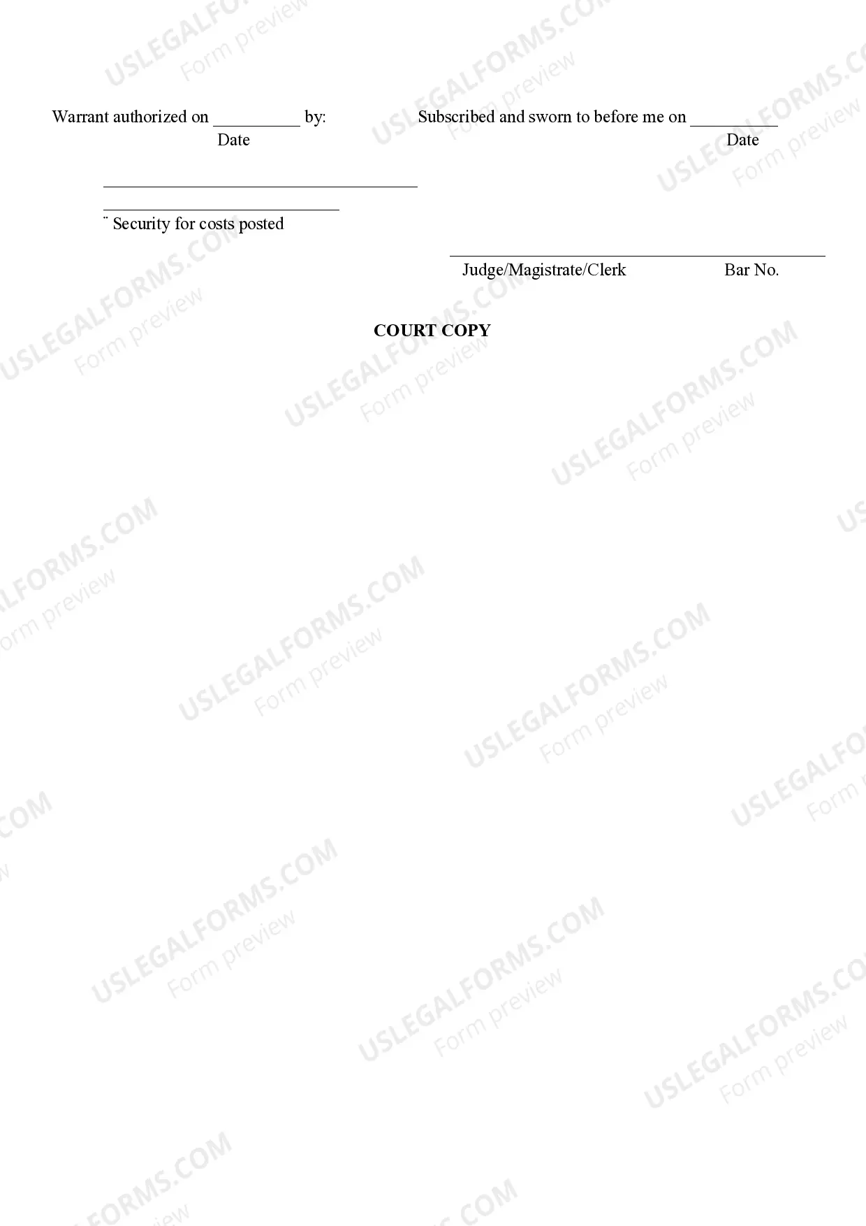 Preview Felony Complaint