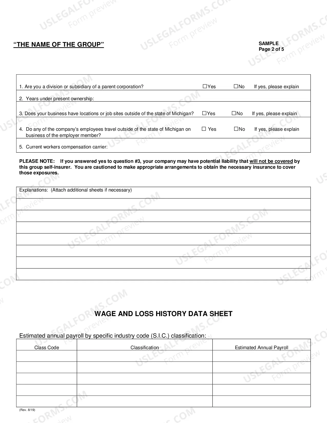 Preview Group Self-Insurer Application Packet