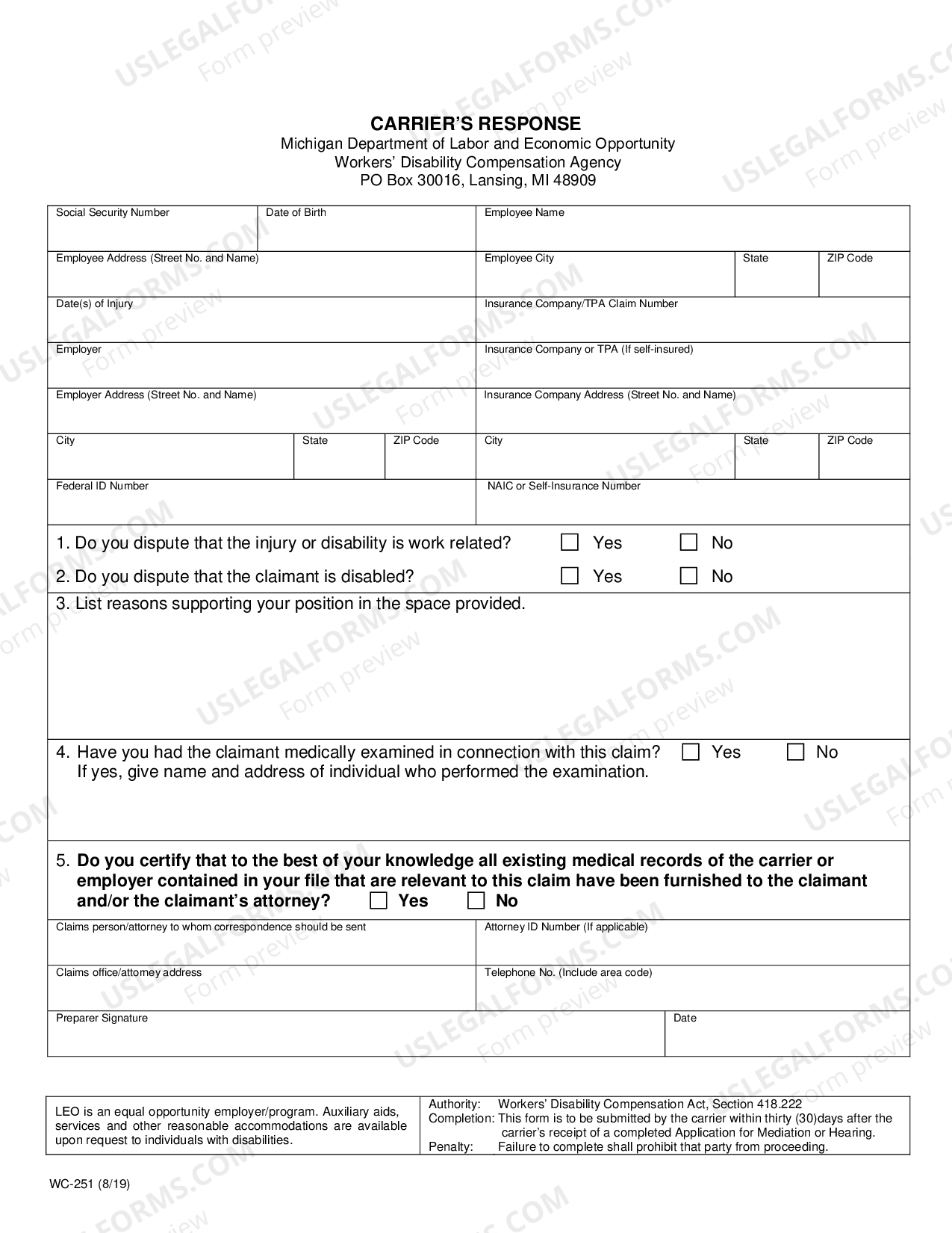 Arizona Warranty Deed in Lieu of Foreclosure and Affidavit