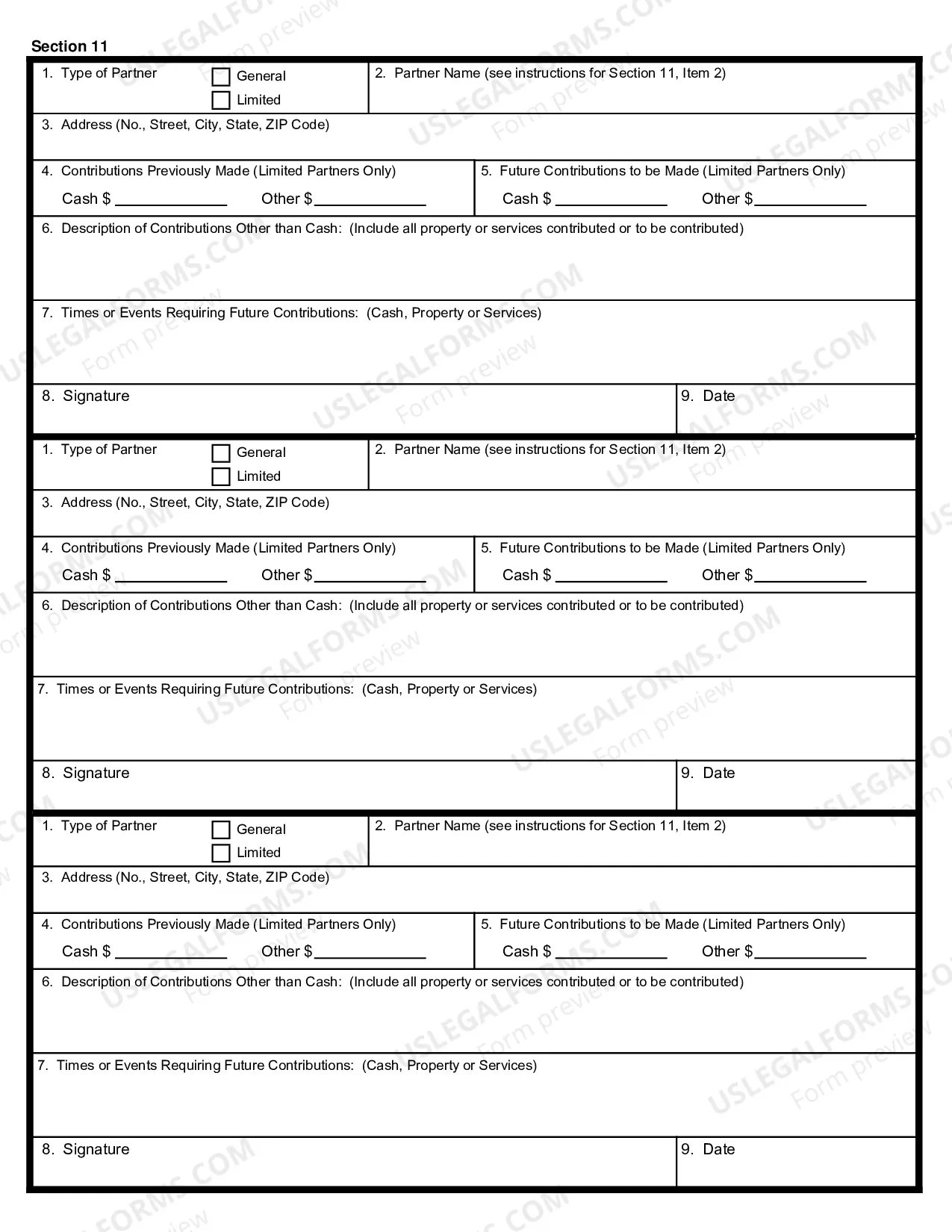 Preview Certificate of Limited Partnership