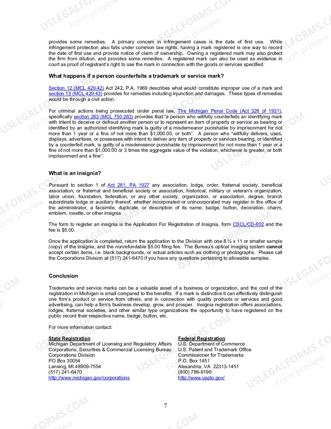 Preview UNIFORM CLASSIFICATION of GOODS/SERVICES
