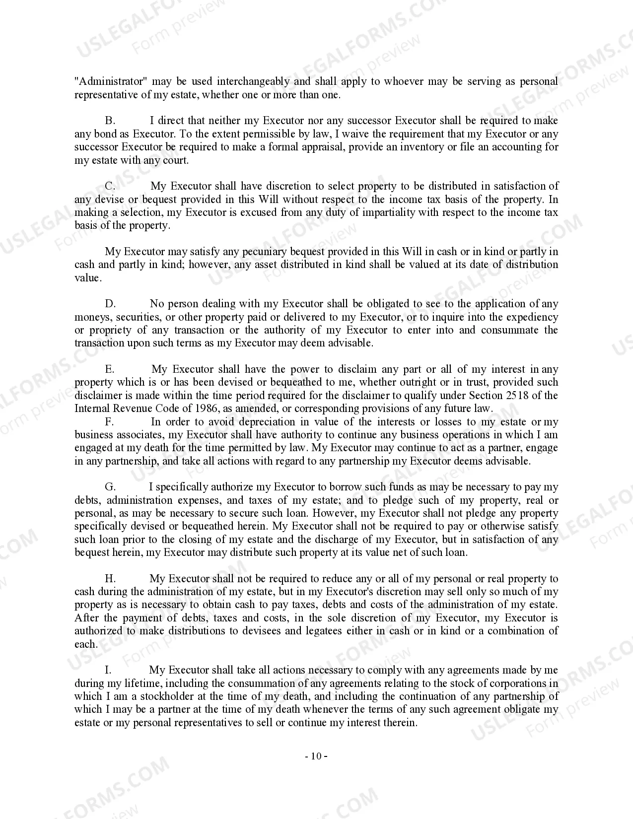 Preview Complex Will with Credit Shelter Marital Trust for Large Estates