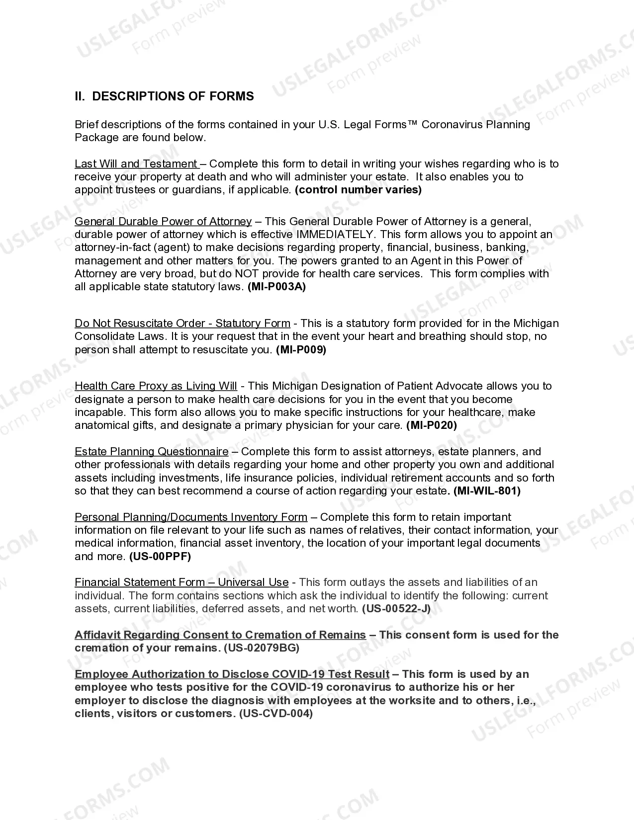 Preview Michigan Coronavirus COVID-19 Family Planning Package