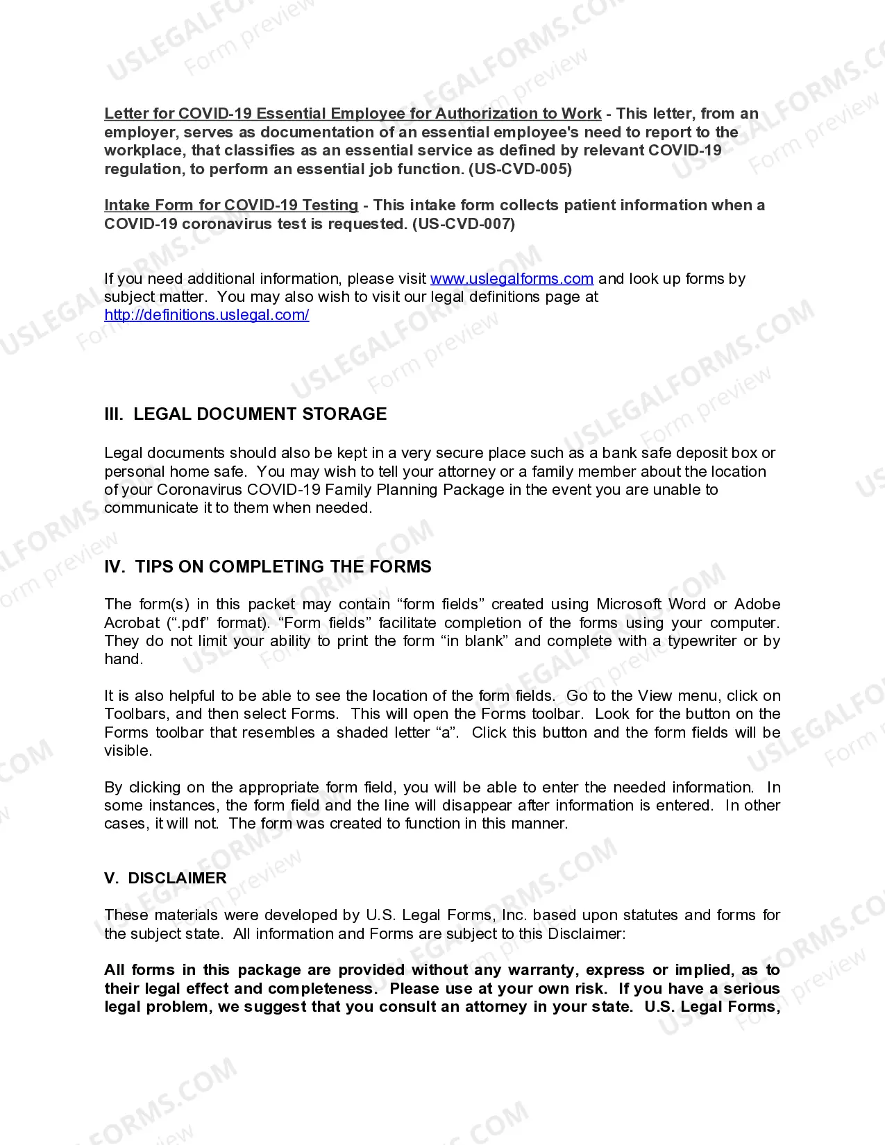 Preview Michigan Coronavirus COVID-19 Family Planning Package