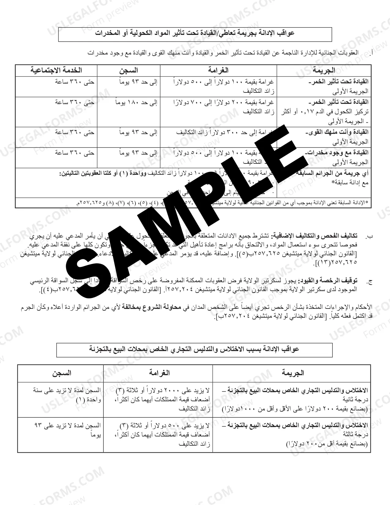 Preview Advice of Rights and Plea Information
