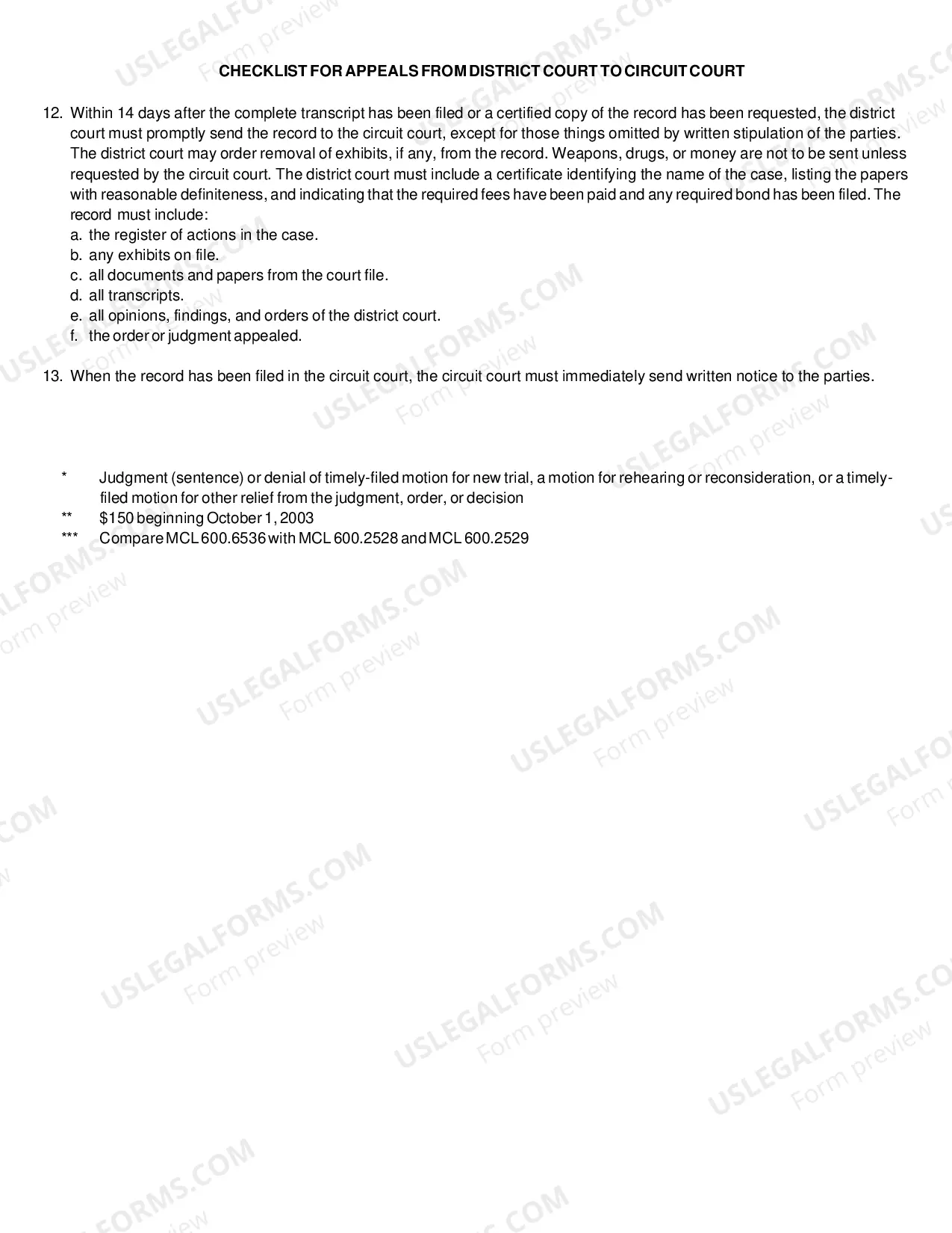 Preview Appeal Worksheet For Application For Leave To Appeal