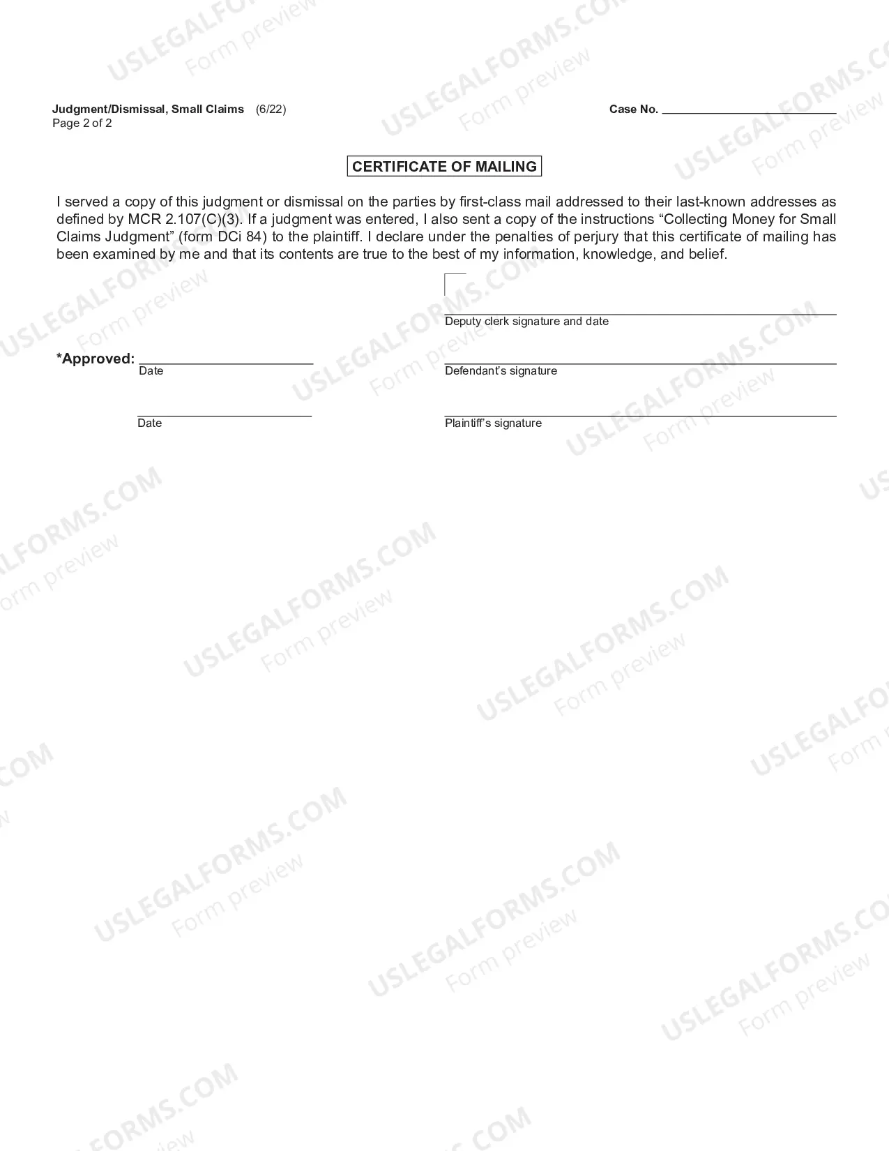 Preview Complaint For A Civil Case