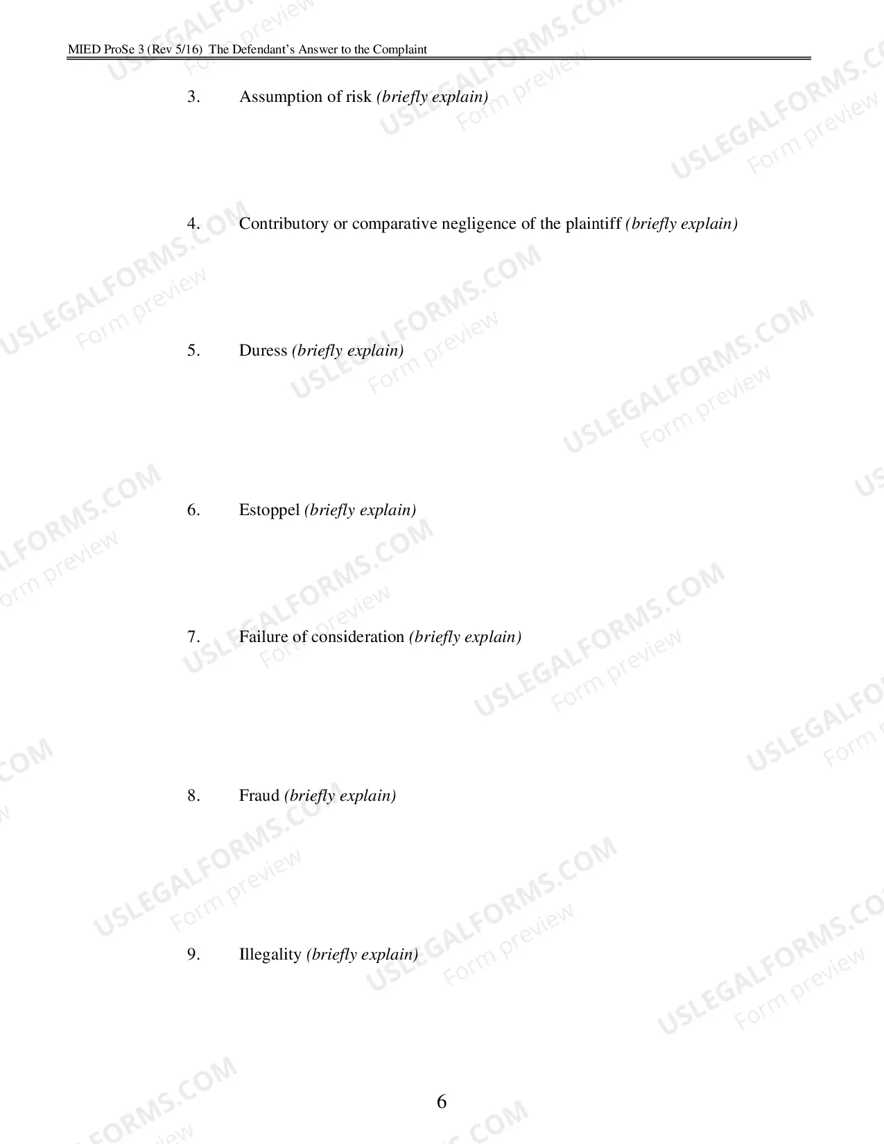 Preview Defendants Answer To The Complaint