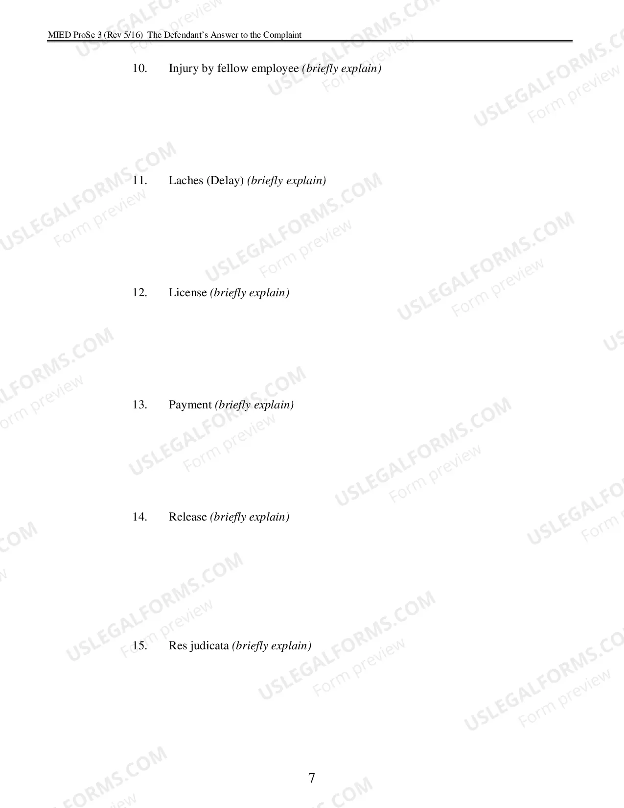 Preview Defendants Answer To The Complaint