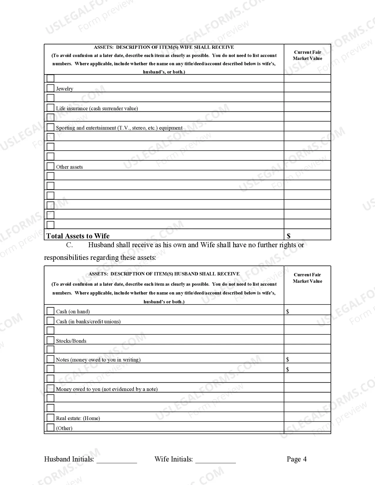 Preview Marital Domestic Separation and Property Settlement Agreement Minor Children Parties May have Joint Property or Debts where Divorce Action Filed