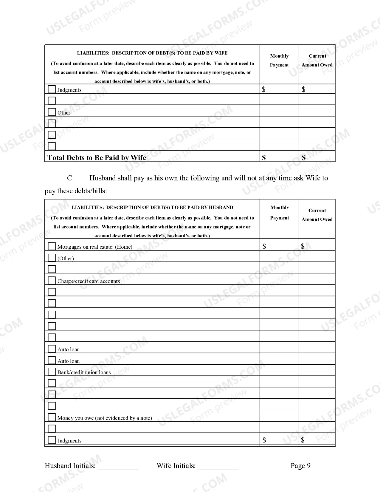 Preview Marital Domestic Separation and Property Settlement Agreement Adult Children Parties May have Joint Property or Debts where Divorce Action Filed