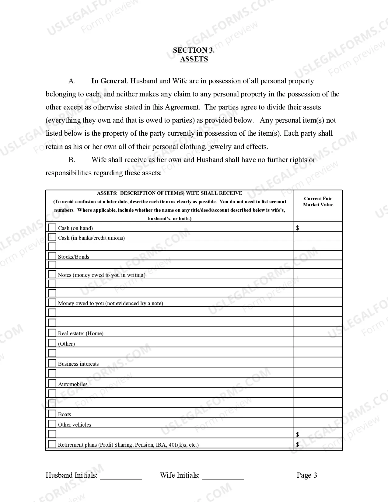 Preview Marital Domestic Separation and Property Settlement Agreement Adult Children Parties May have Joint Property or Debts where Divorce Action Filed