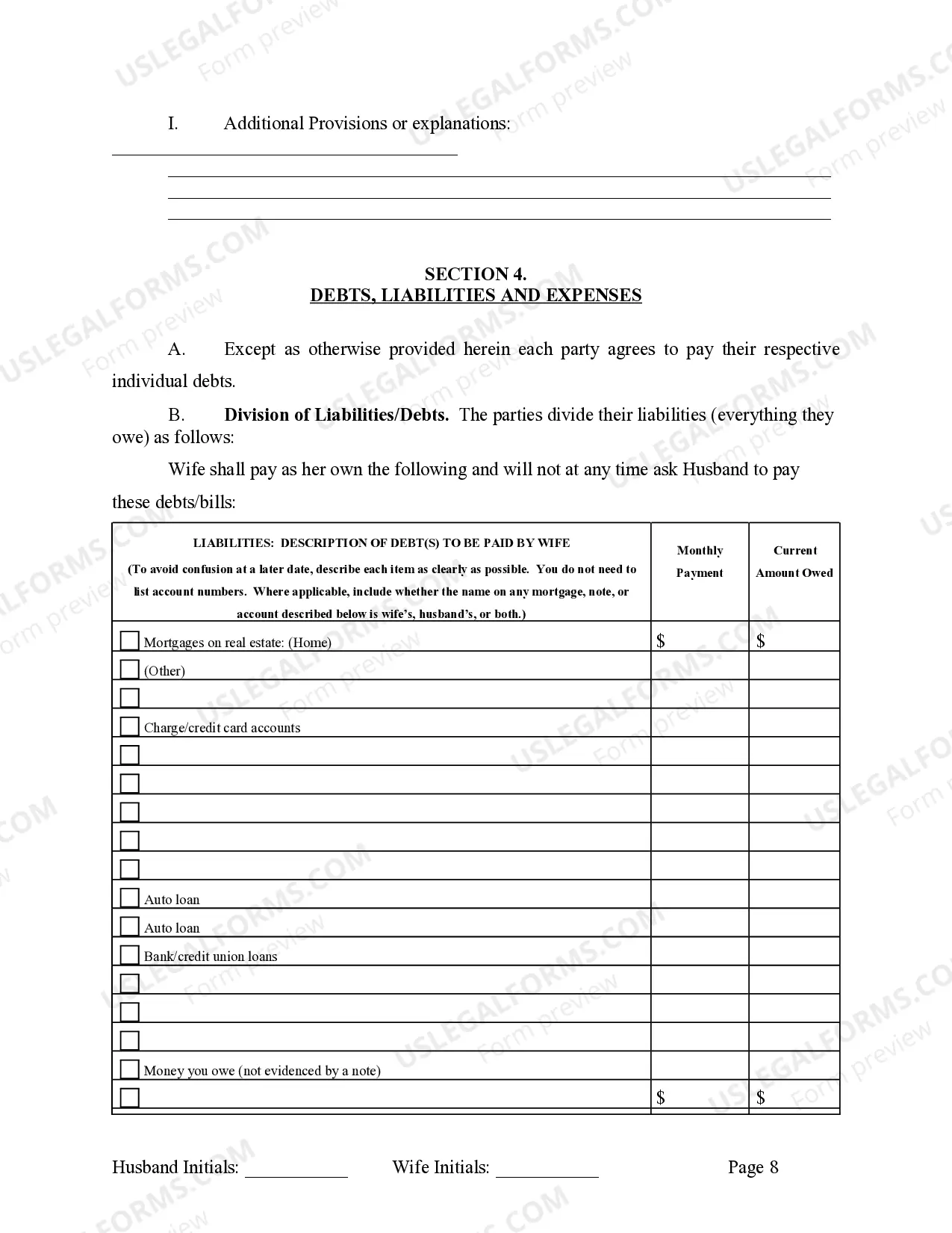 Preview Marital Domestic Separation and Property Settlement Agreement Adult Children Parties May have Joint Property or Debts where Divorce Action Filed