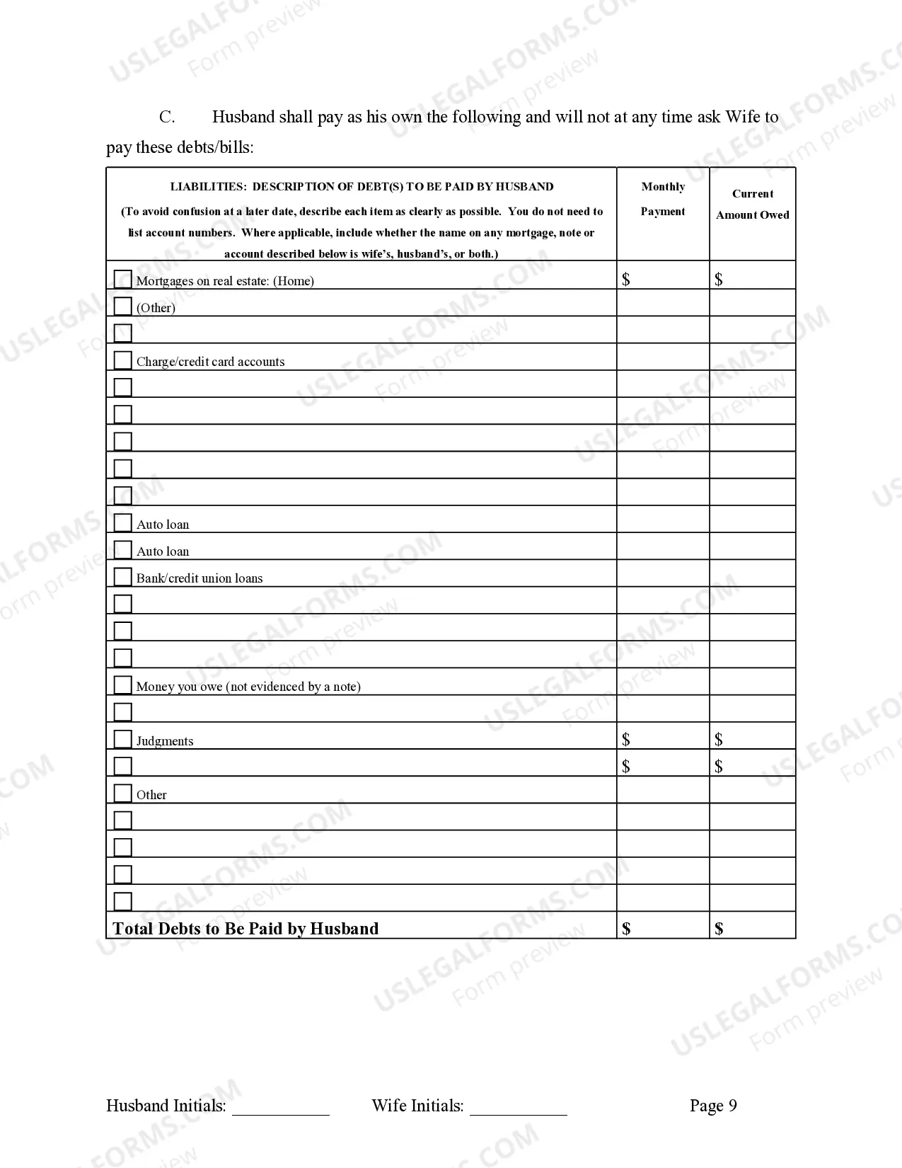 Preview Marital Domestic Separation and Property Settlement Agreement Adult Children Parties May have Joint Property or Debts effective Immediately