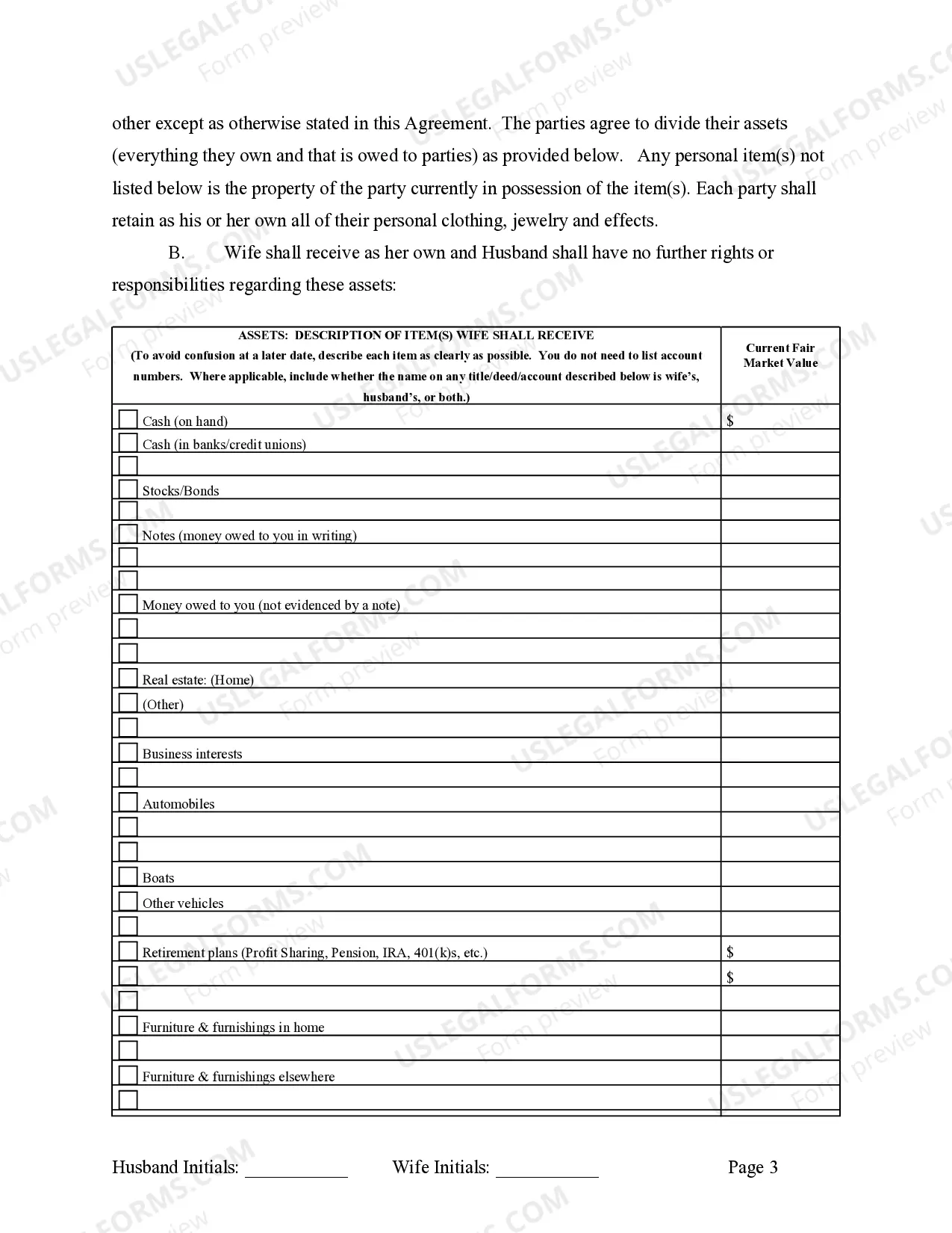 Preview Marital Domestic Separation and Property Settlement Agreement Adult Children Parties May have Joint Property or Debts effective Immediately