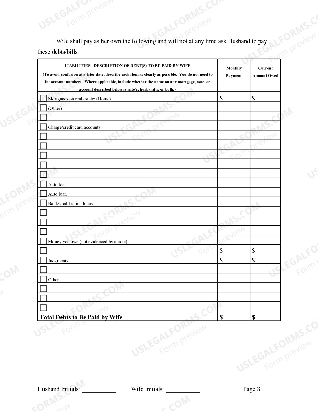 Preview Marital Domestic Separation and Property Settlement Agreement Adult Children Parties May have Joint Property or Debts effective Immediately