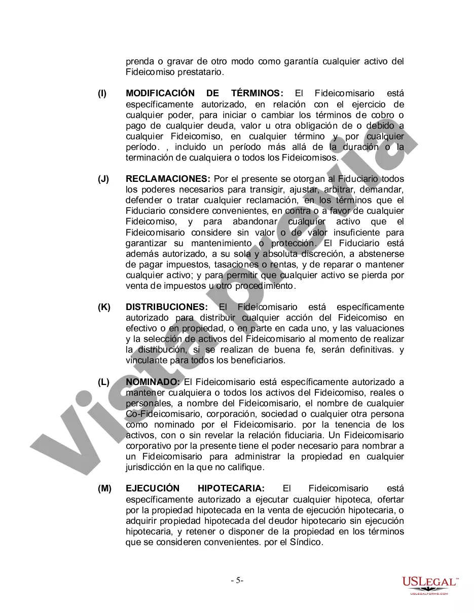 Preview Fideicomiso en vida para esposo y esposa con un hijo