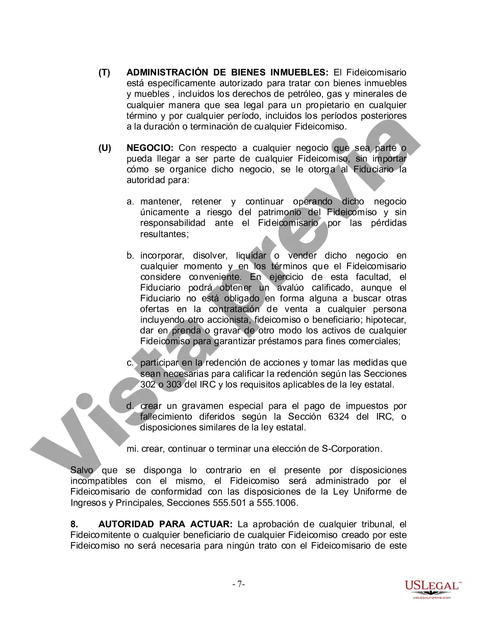 Preview Fideicomiso en vida para esposo y esposa con hijos menores o adultos