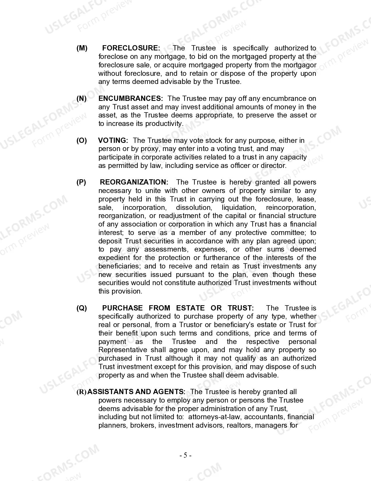 Preview Living Trust for Husband and Wife with Minor and or Adult Children